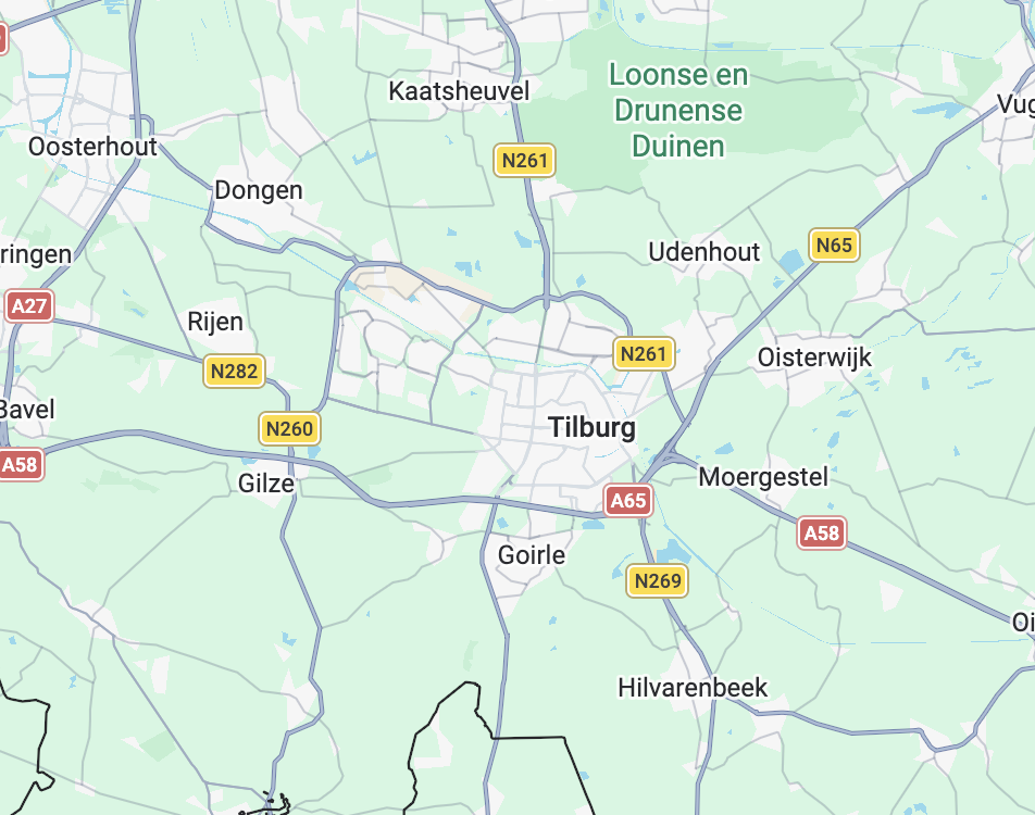 Werkgebied Loodgieter013 — Tilburg en omstreken